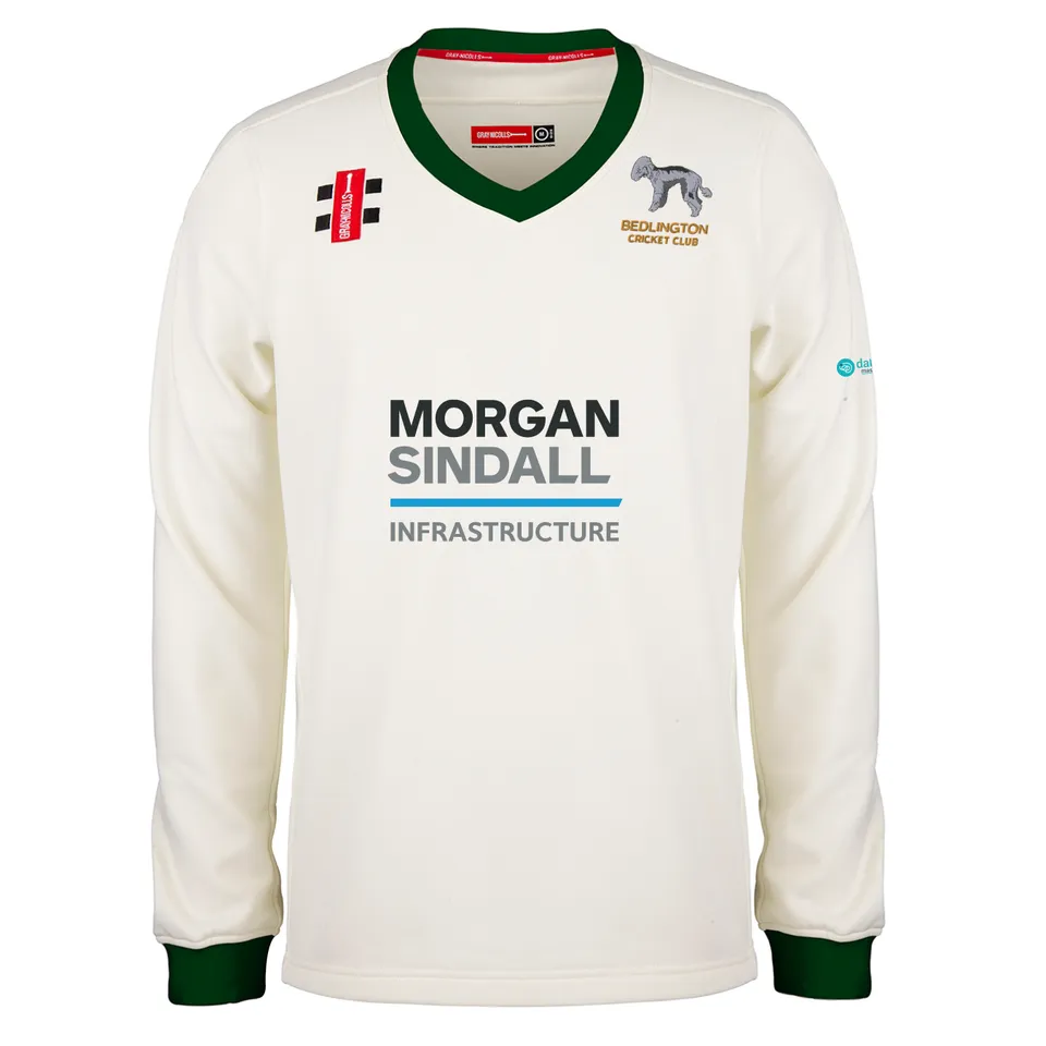 gray-nicolls-bedlington-adult-maglione-cricket-pro-performance-avorio-verde image 1