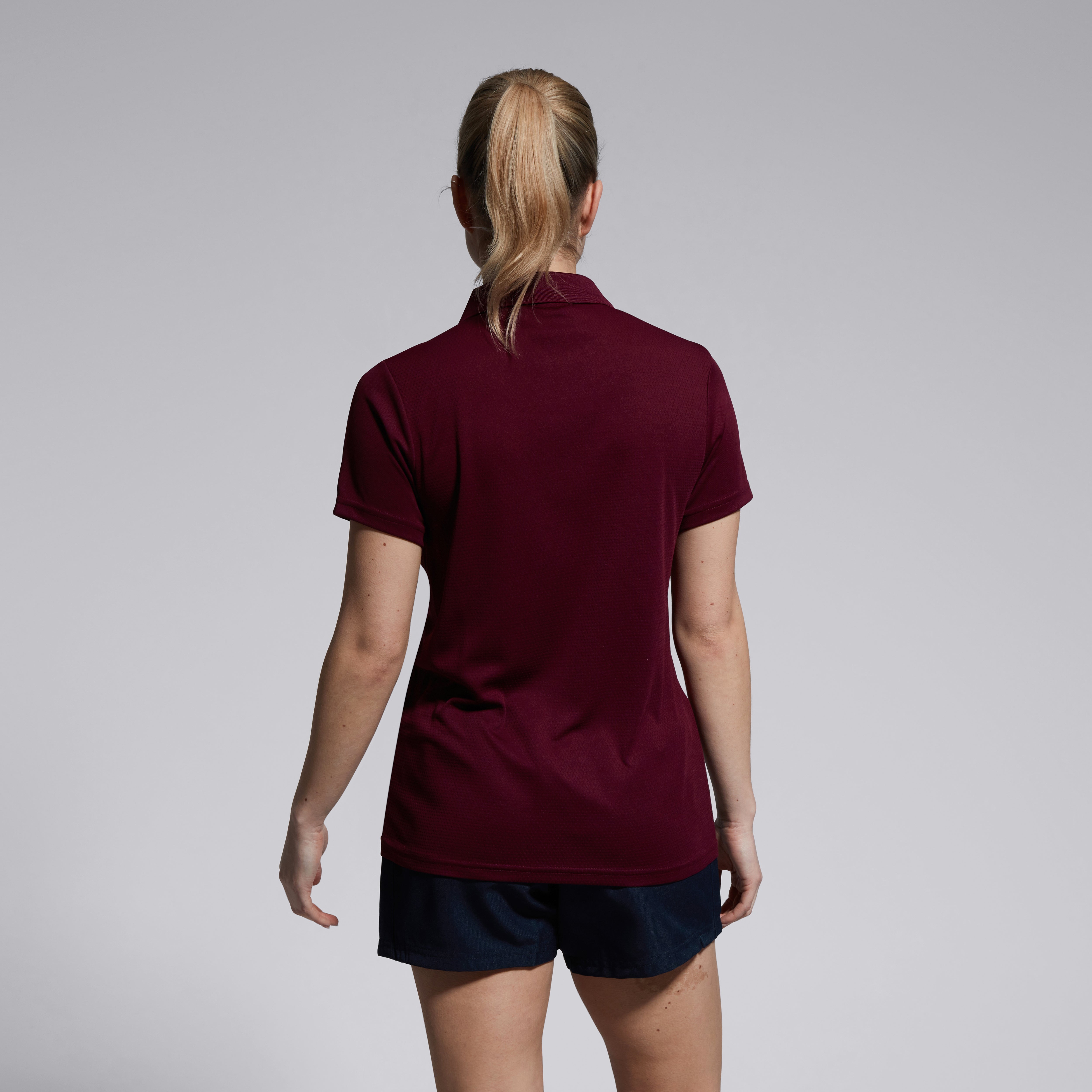 canterbury-club-dry-polo-donna-bordeaux image 2