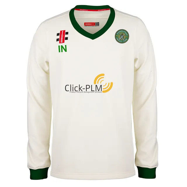 gray-nicolls-sanderstead-cc-pro-performance-maglione-match-bambino-avorio-verde image 1