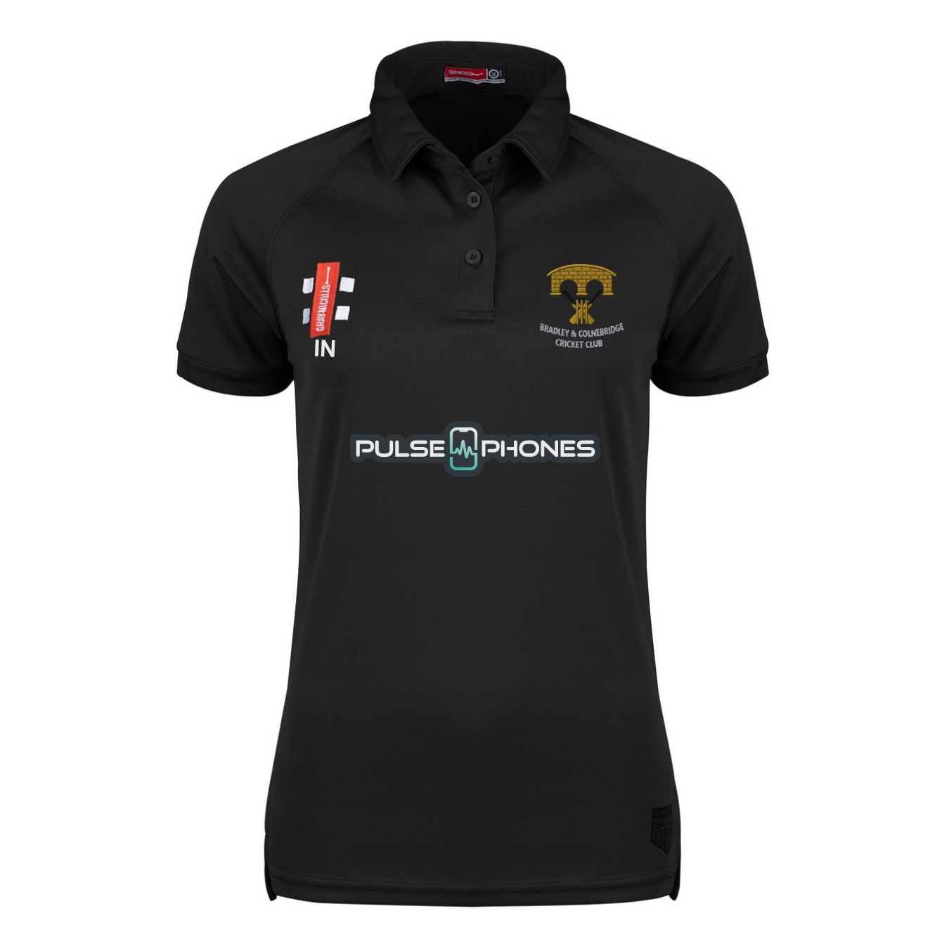 gray-nicolls-matrix-v2-polo-s-s-donna-nero-bradley-colnebridge-cc image 1
