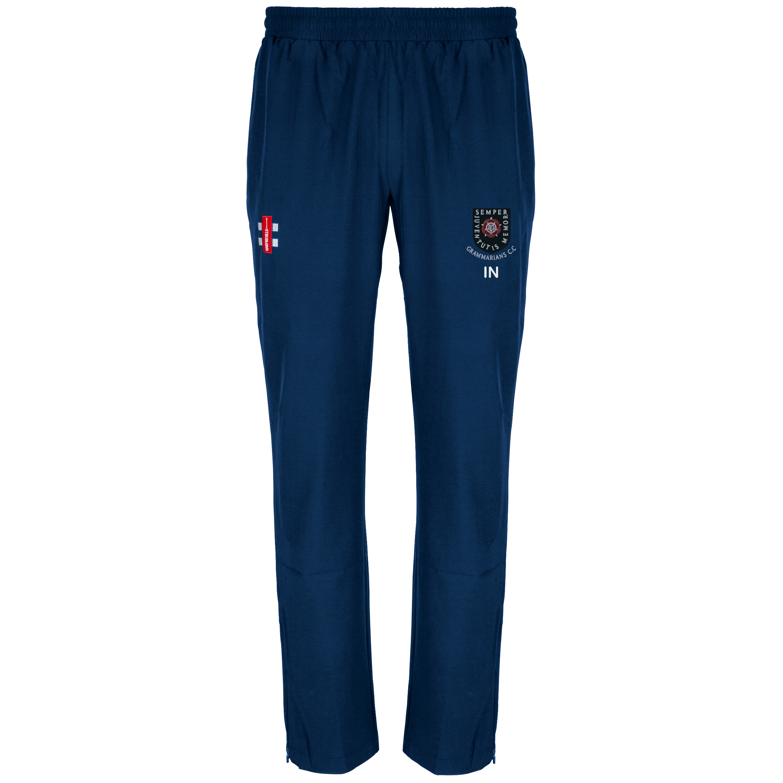 gray-nicolls-wellingborough-velocity-pantaloni-training-junior-navy-con-zip image 1