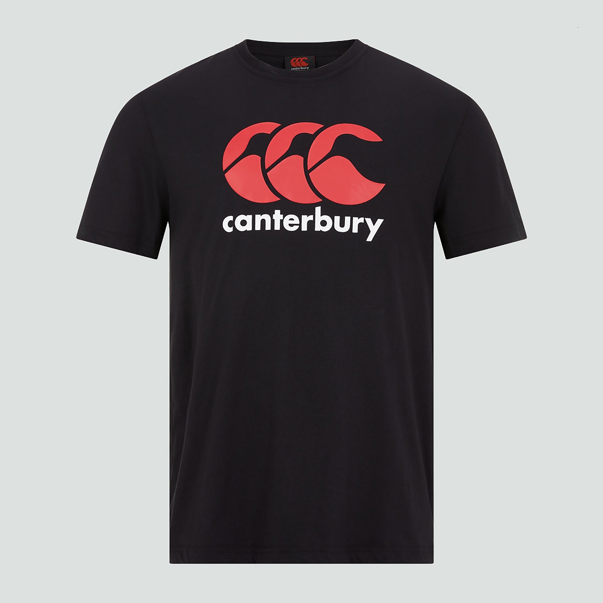 canterbury-ccc-logo-tee-junior-unisex-nero-t-shirt-cotone-rugby image 1