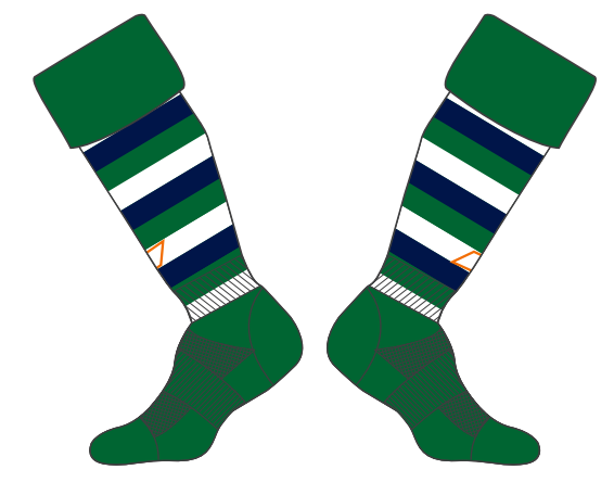 grays-havant-hc-g650-calze-hockey-verde-bianco image 1