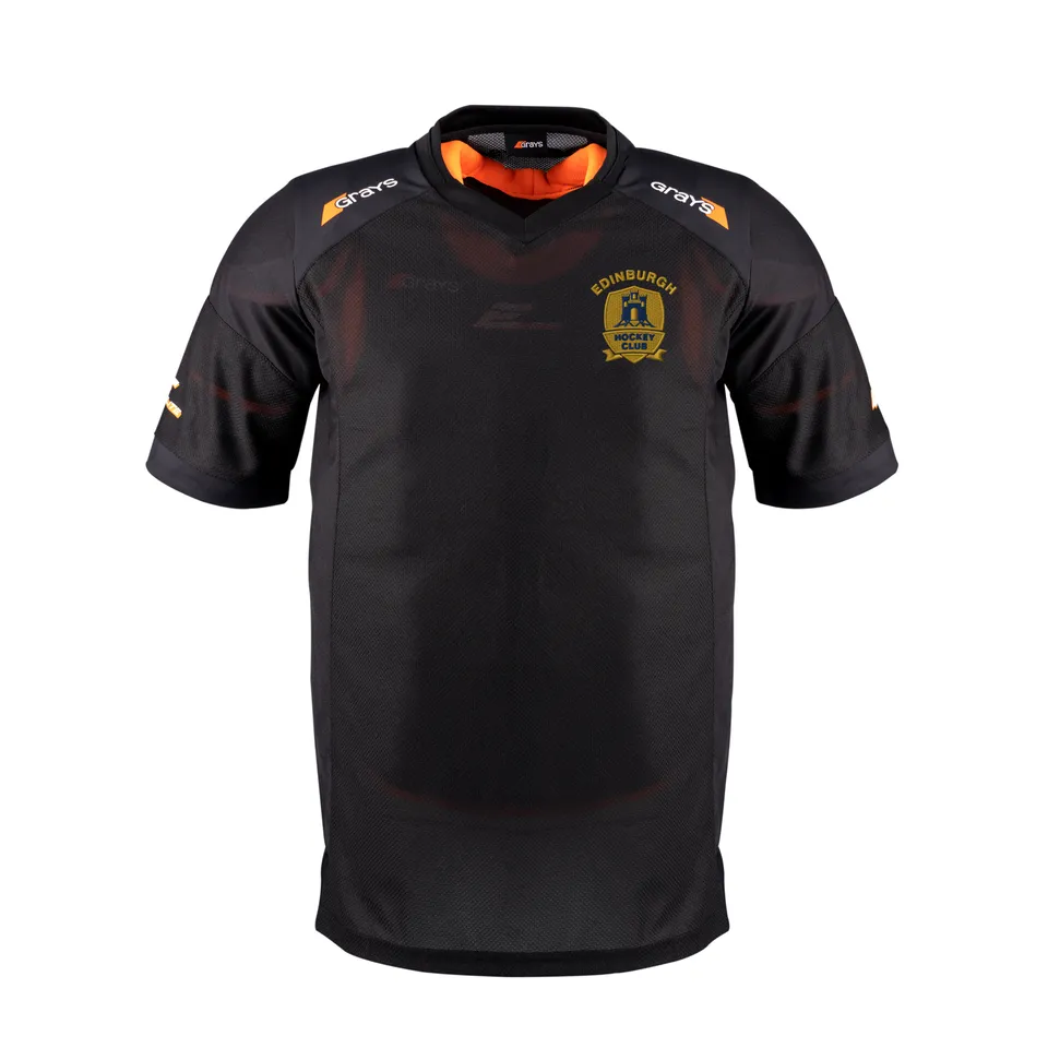 grays-elite-pro-gk-smock-portiere-hockey-manica-corta-nero-edinburgh-hc-senior image 1