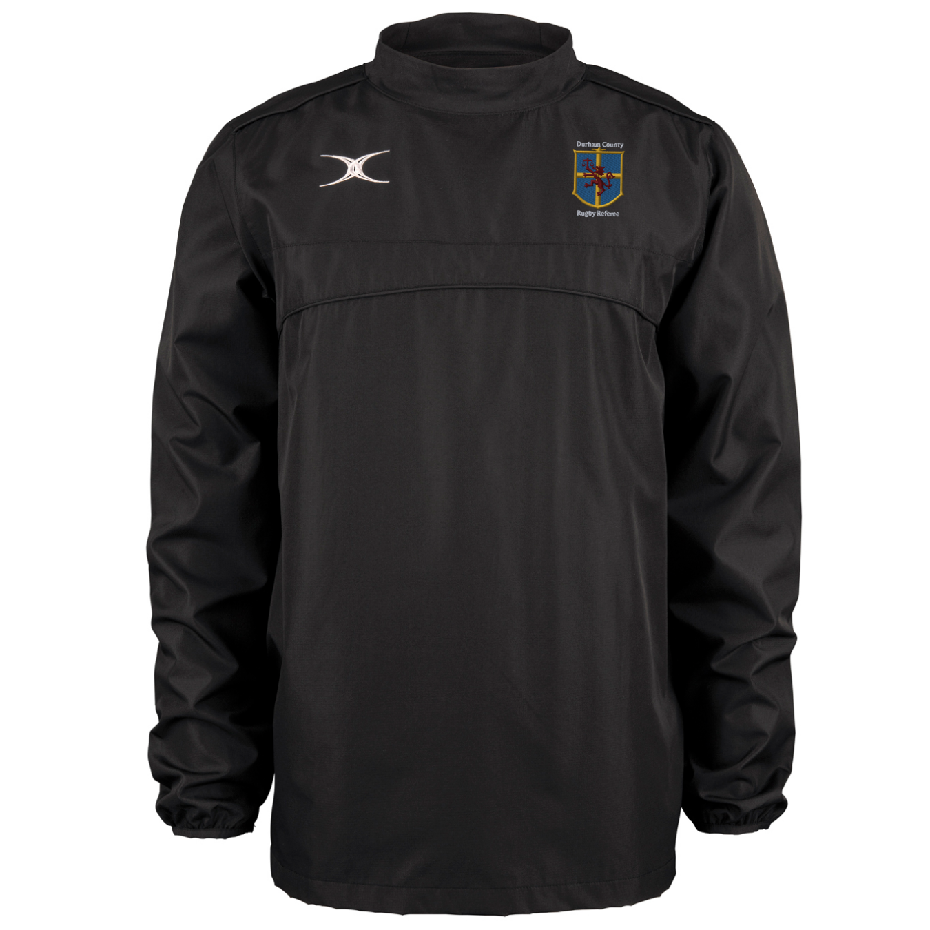 gilbert-rugby-photon-giacca-warm-up-durham-county-referee-senior-nero-uomo image 1