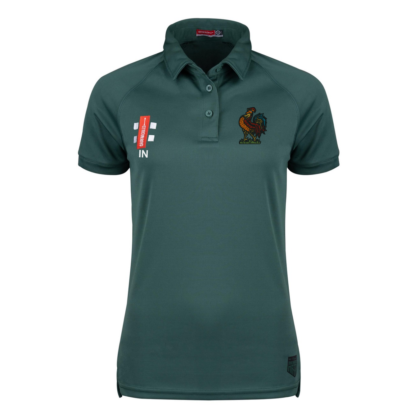 gray-nicolls-matrix-v2-polo-manica-corta-donna-verde-harrogate-cc image 1