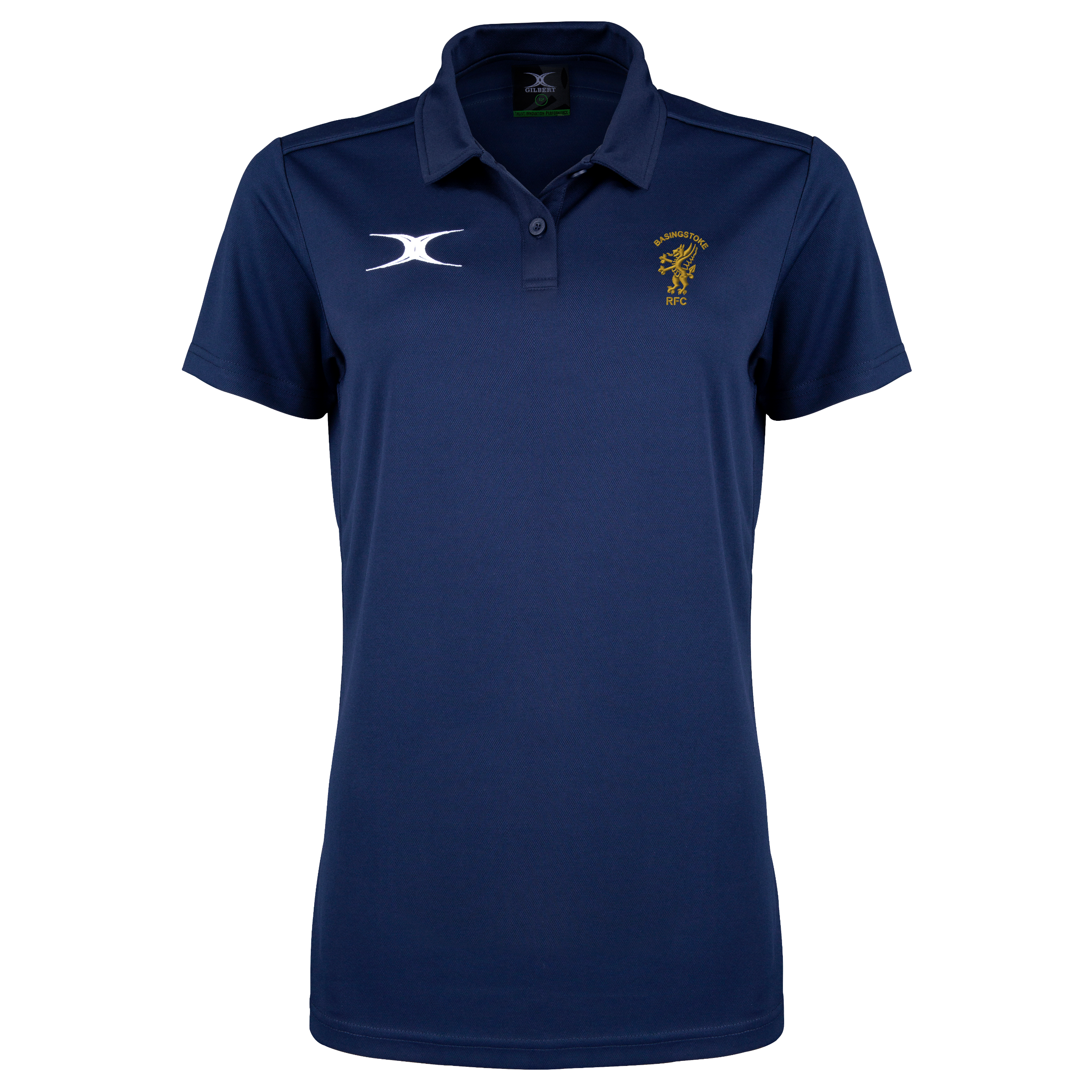 gilbert-rugby-basingstoke-rfc-junior-photon-ii-polo-manica-corta-blu-navy image 1
