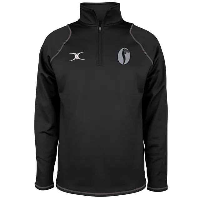 gilbert-rugby-rugga-coffee-felpa-quest-1-4-zip-uomo-senior-nera image 1