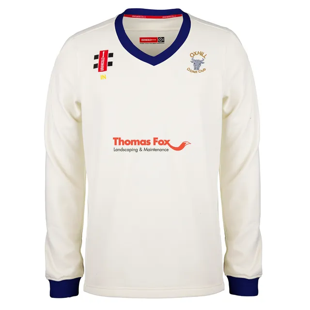 gray-nicolls-oxhill-cc-pro-performance-maglione-match-adulto-avorio-navy image 1