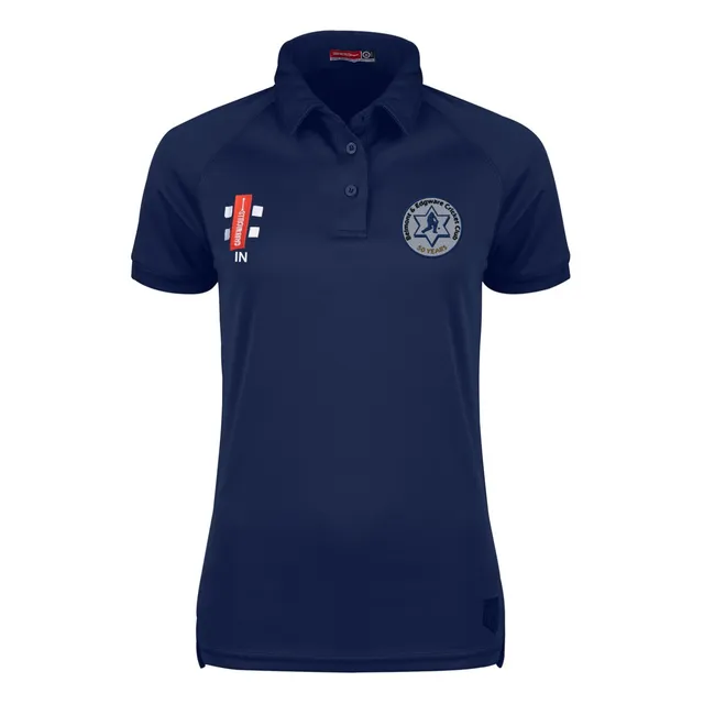 gray-nicolls-matrix-polo-s-s-donna-belmont-edgware-cc-navy image 1