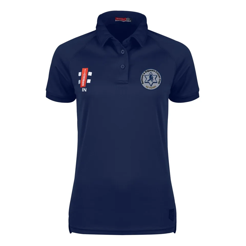 gray-nicolls-matrix-polo-s-s-donna-belmont-edgware-cc-navy image 1