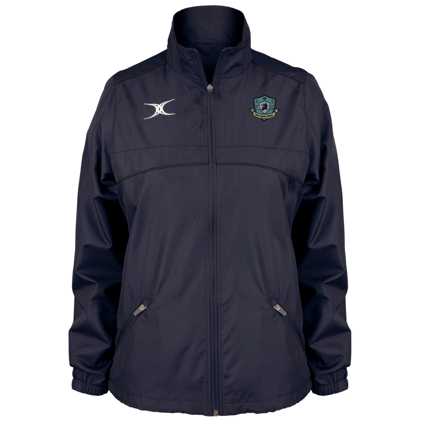 gilbert-rugby-warrington-select-rfc-photon-giacca-full-zip-donna-blu-navy-scuro image 1
