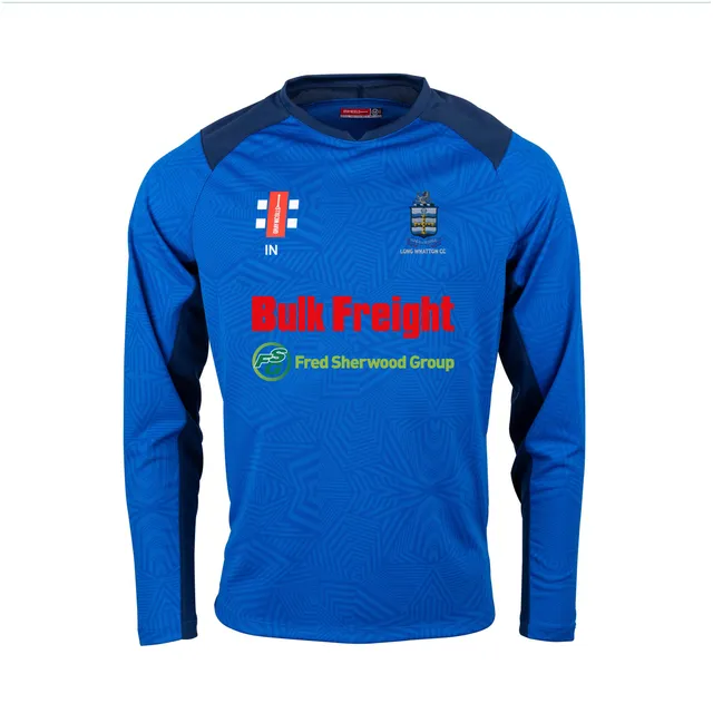 gray-nicolls-long-whatton-cc-junior-pro-t20-maglia-cricket-manica-lunga-royal-na image 1