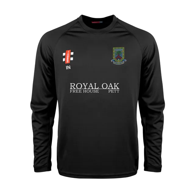 gray-nicolls-pett-cc-matrix-v2-t-shirt-l-s-nero-senior image 1