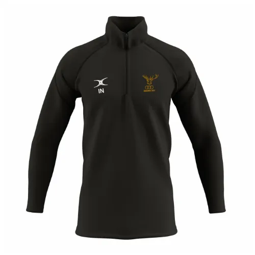 gilbert-rugby-bracknell-rfc-senior-felpa-gts-1-4-zip-nera image 1