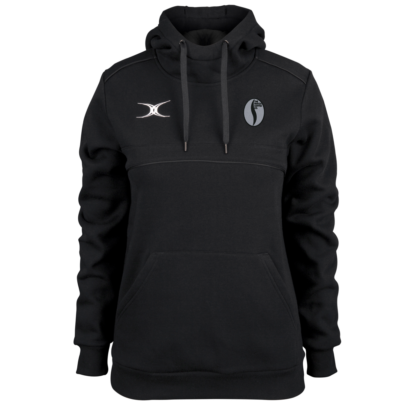 gilbert-rugby-rugga-coffee-photon-felpa-hoodie-donna-nero image 1
