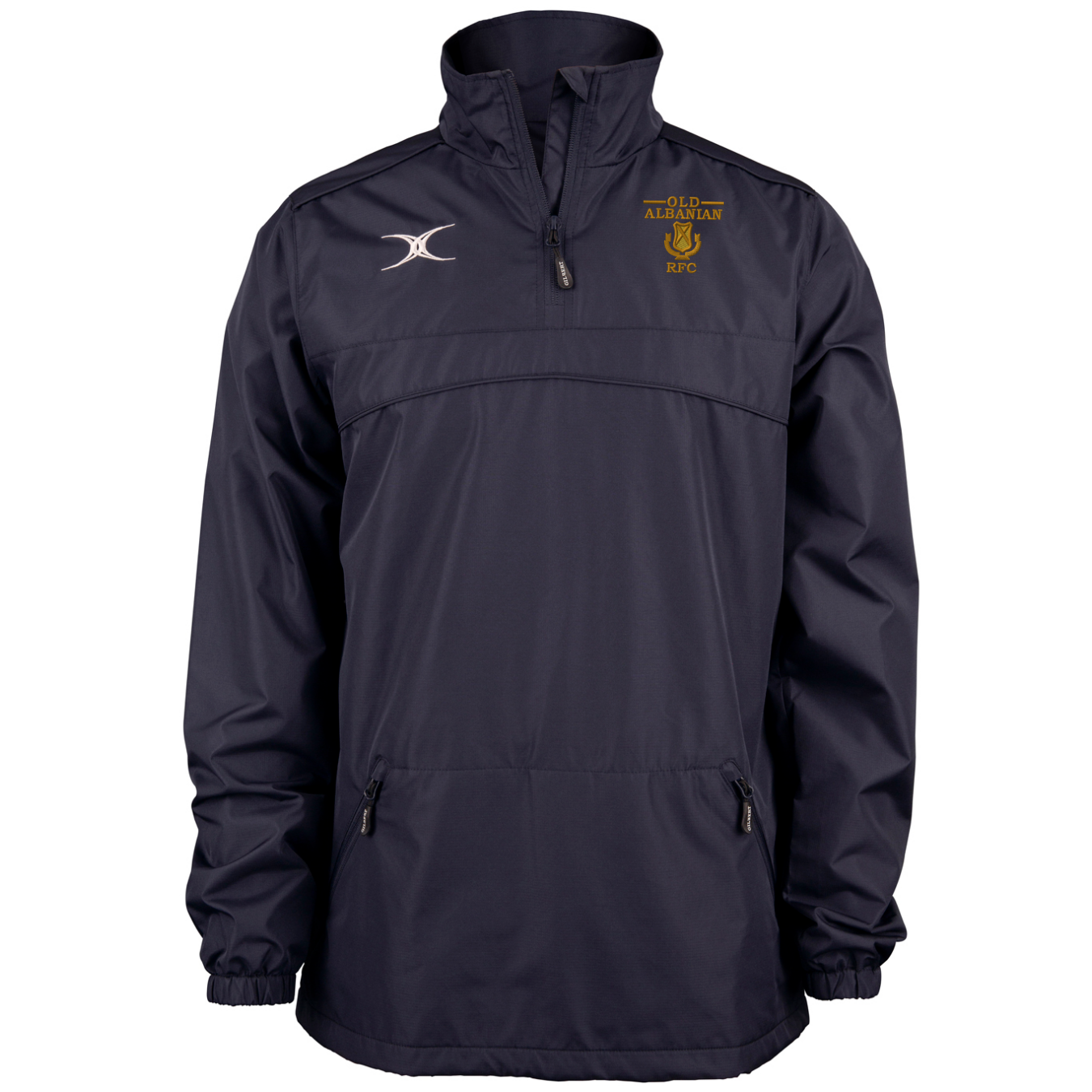 gilbert-rugby-old-albanians-rfc-photon-giacca-uomo-1-4-zip-blu-navy-scuro image 1
