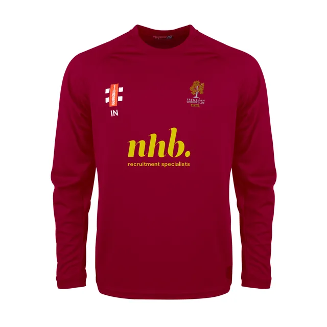 gray-nicolls-matrix-v2-t-shirt-l-s-donna-frensham-cc-bordeaux image 1