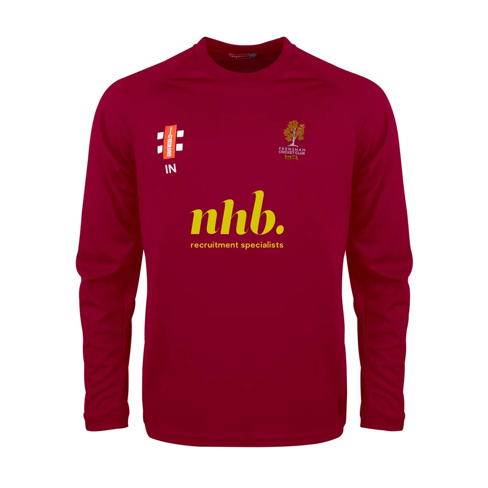 gray-nicolls-matrix-v2-t-shirt-l-s-donna-frensham-cc-bordeaux image 1