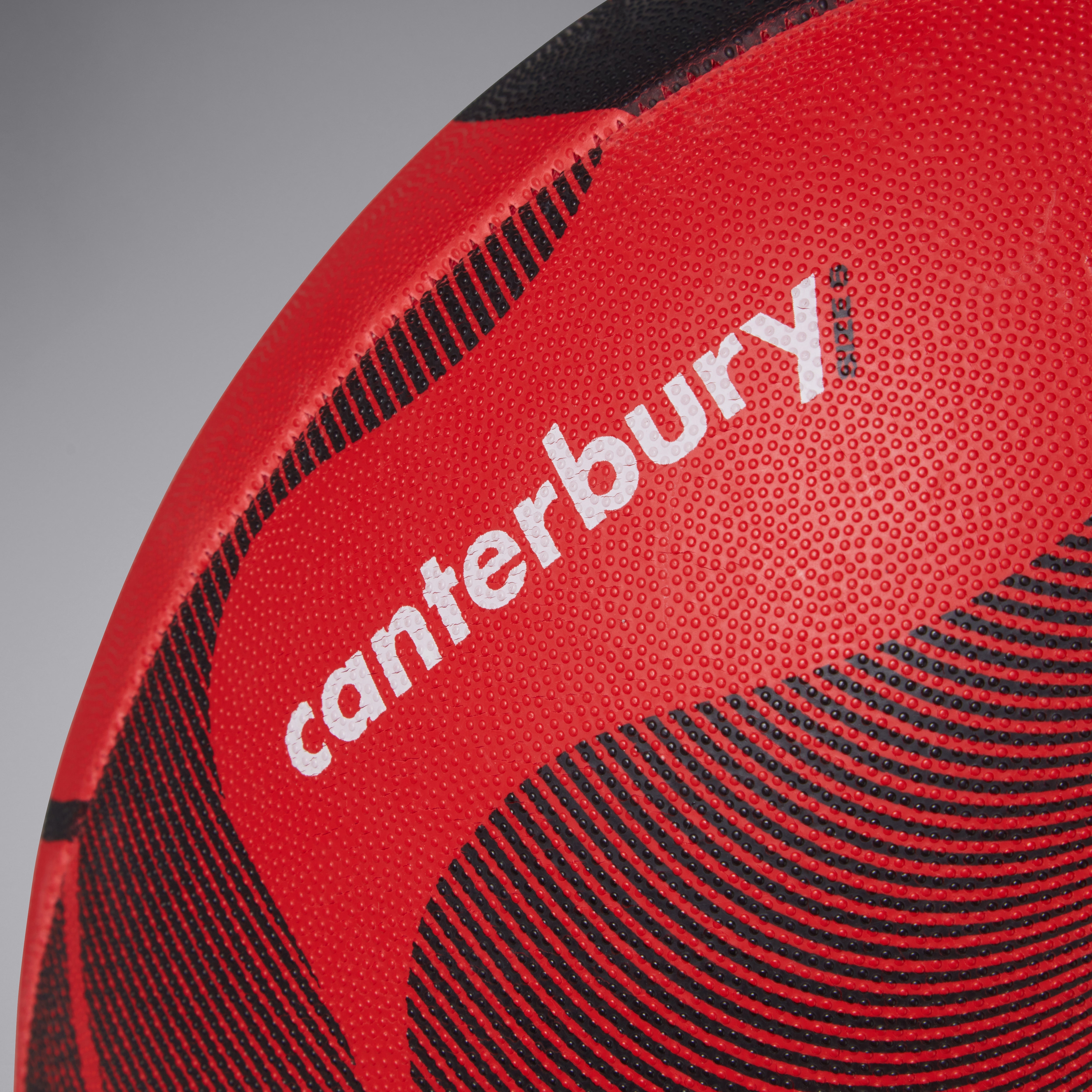 canterbury-thrillseeker-play-rugby-nero-rosso-pallone-da-rugby-allenamento image 2
