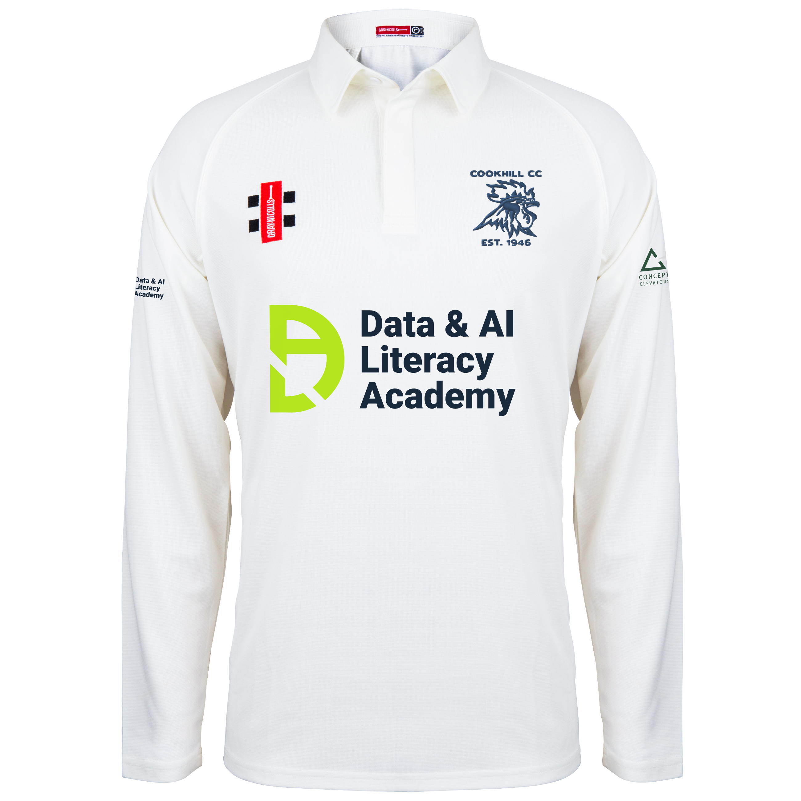 gray-nicolls-cookhill-c-c-senior-matrix-v2-maglia-manica-lunga-avorio-divisa-par image 1
