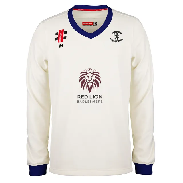 gray-nicolls-pro-performance-maglione-match-sheldwich-cc-senior-avorio-blu-navy image 1