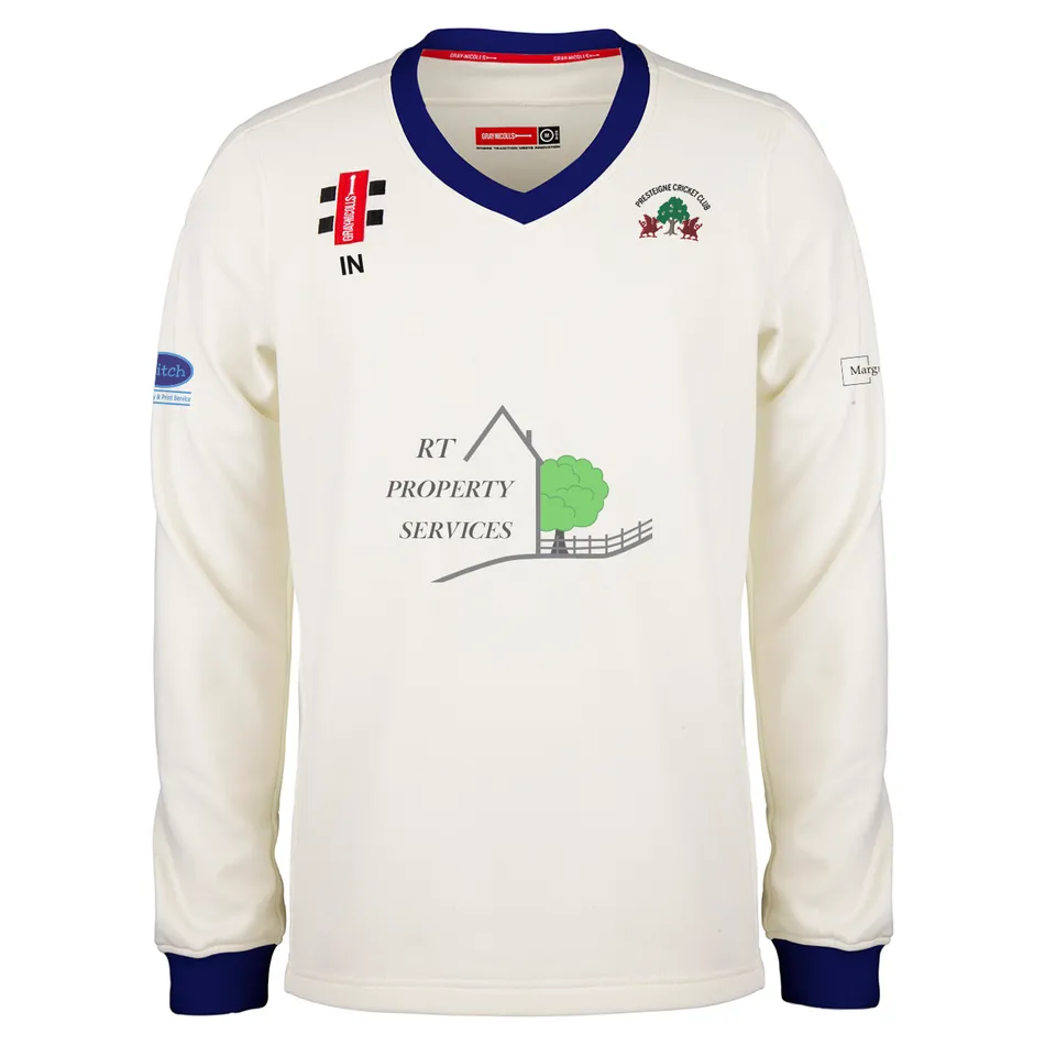 gray-nicolls-presteigne-cc-pro-performance-maglione-gara-senior-avorio-navy image 1