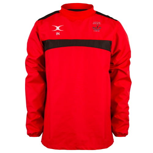 gilbert-rugby-whitley-bay-rockcliff-rfc-juniors-photon-giacca-warm-up-rosso-nero image 1
