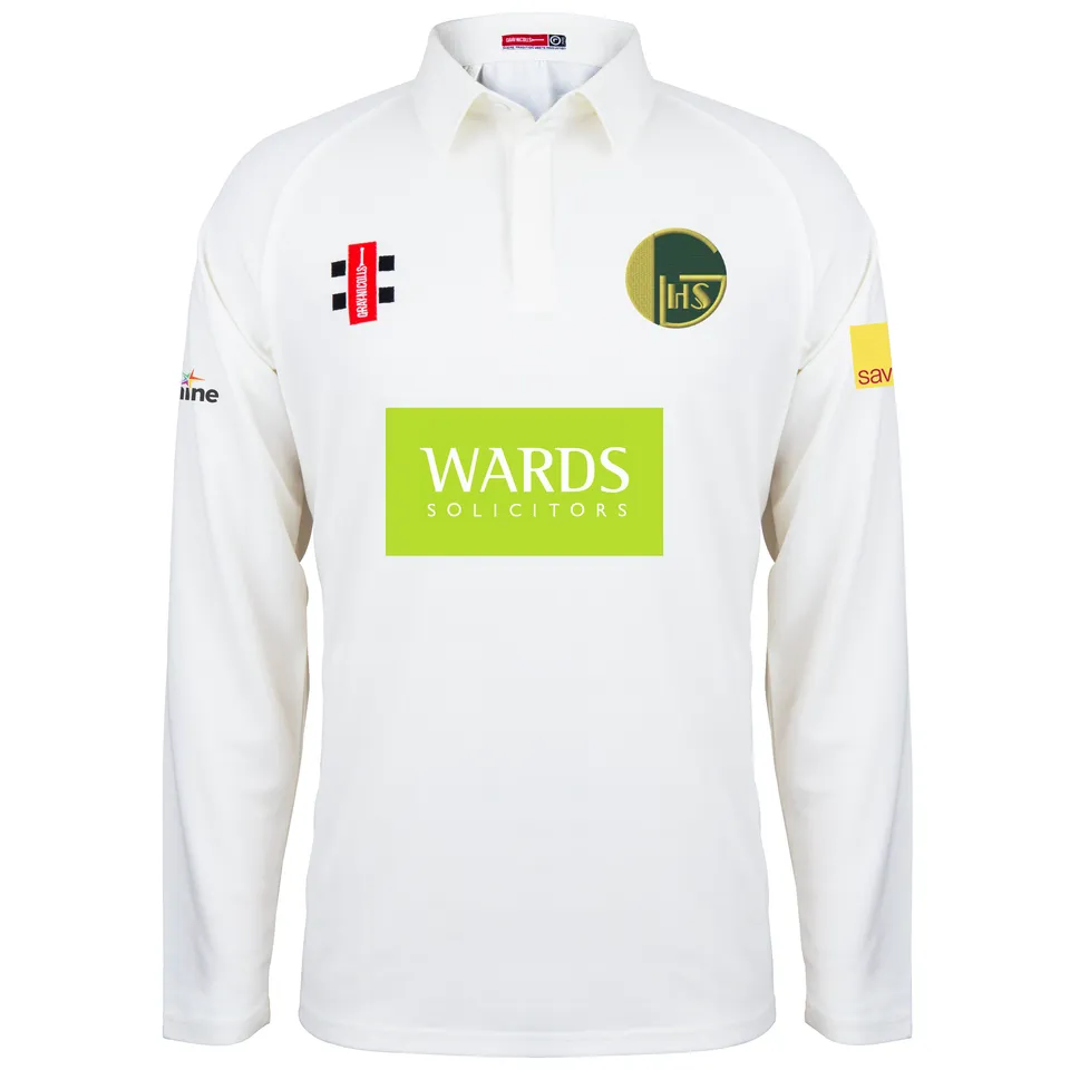 gray-nicolls-golden-hill-cc-matrix-v2-maglia-cricket-manica-lunga-senior-avorio image 1