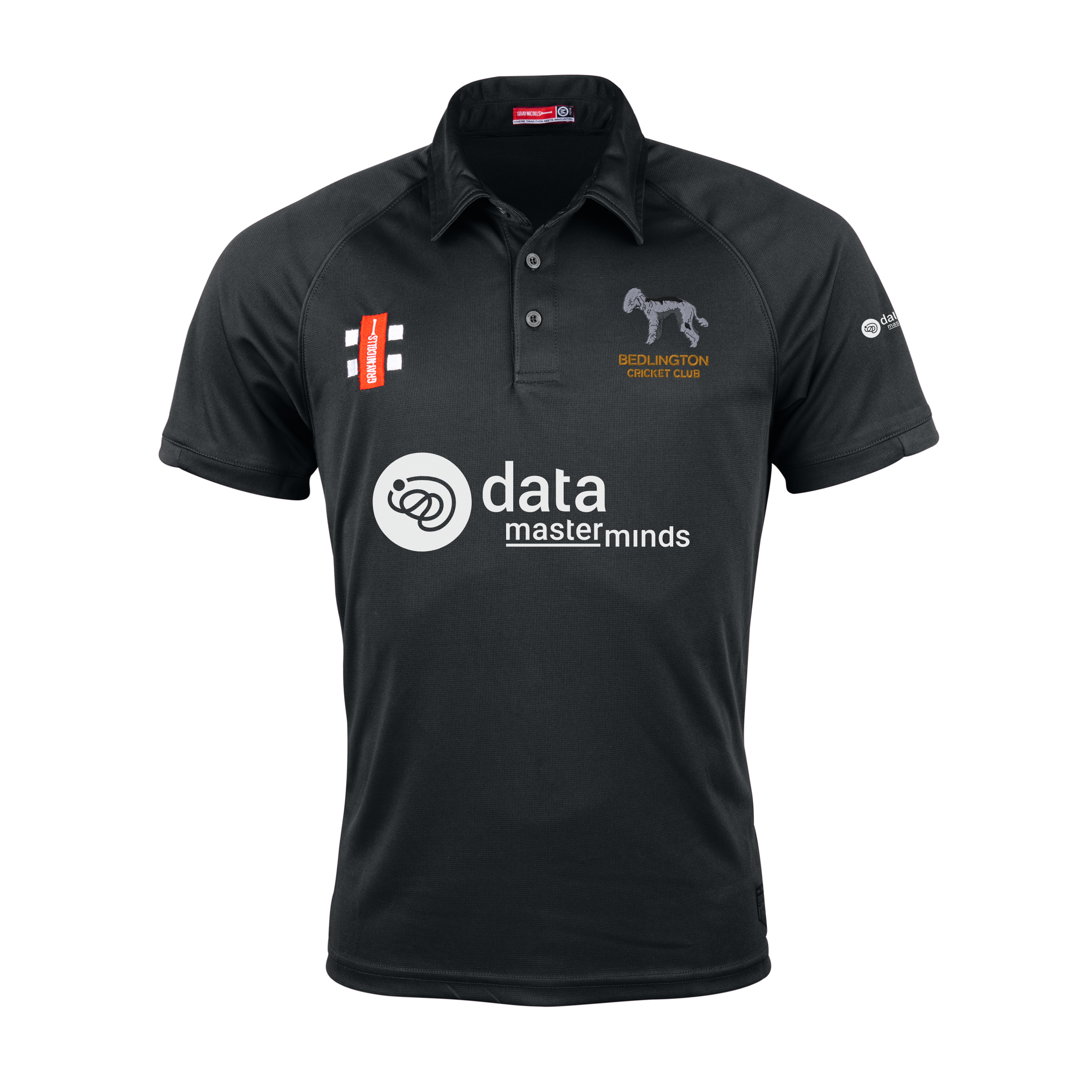 gray-nicolls-matrix-v2-polo-cricket-manica-corta-nero-bedlington-junior-only image 1