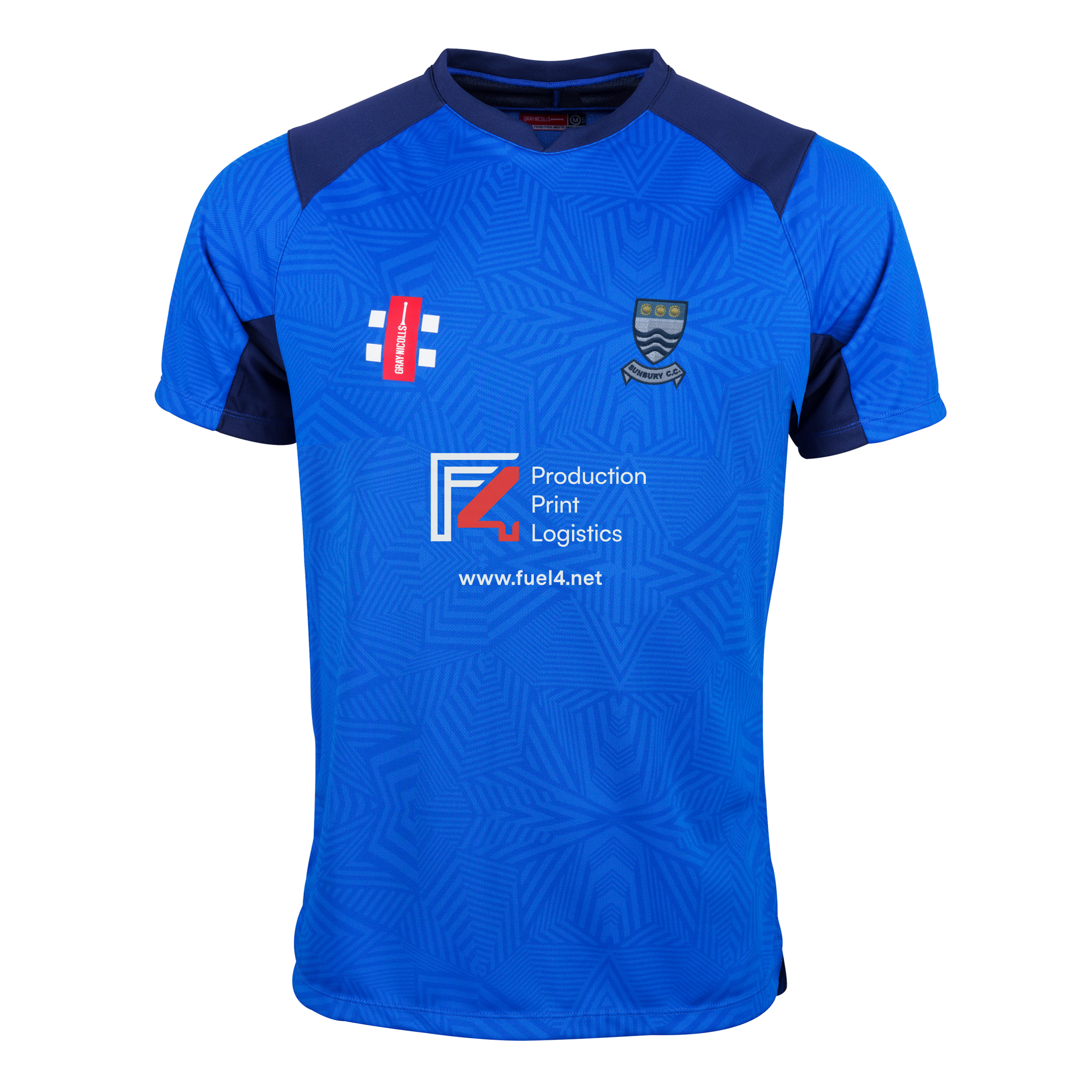 gray-nicolls-sunbury-cc-junior-pro-t20-maglia-m-c-royal-navy-con-iniziali image 1
