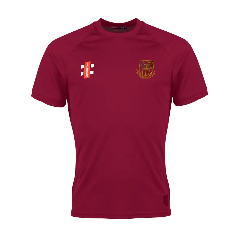 gray-nicolls-matrix-v2-t-shirt-s-s-senior-bordeaux-winsford-cricket-club-cheshir image 1