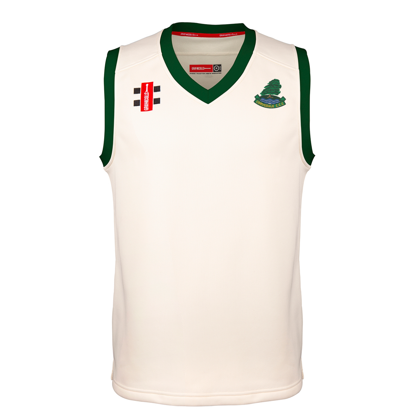 gray-nicolls-corvedale-cc-pro-performance-match-slipover-senior-avorio-verde image 1