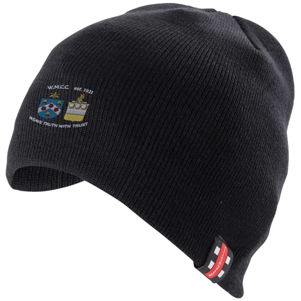 gray-nicolls-witney-mills-cc-berretto-beanie-nero-adulto image 1