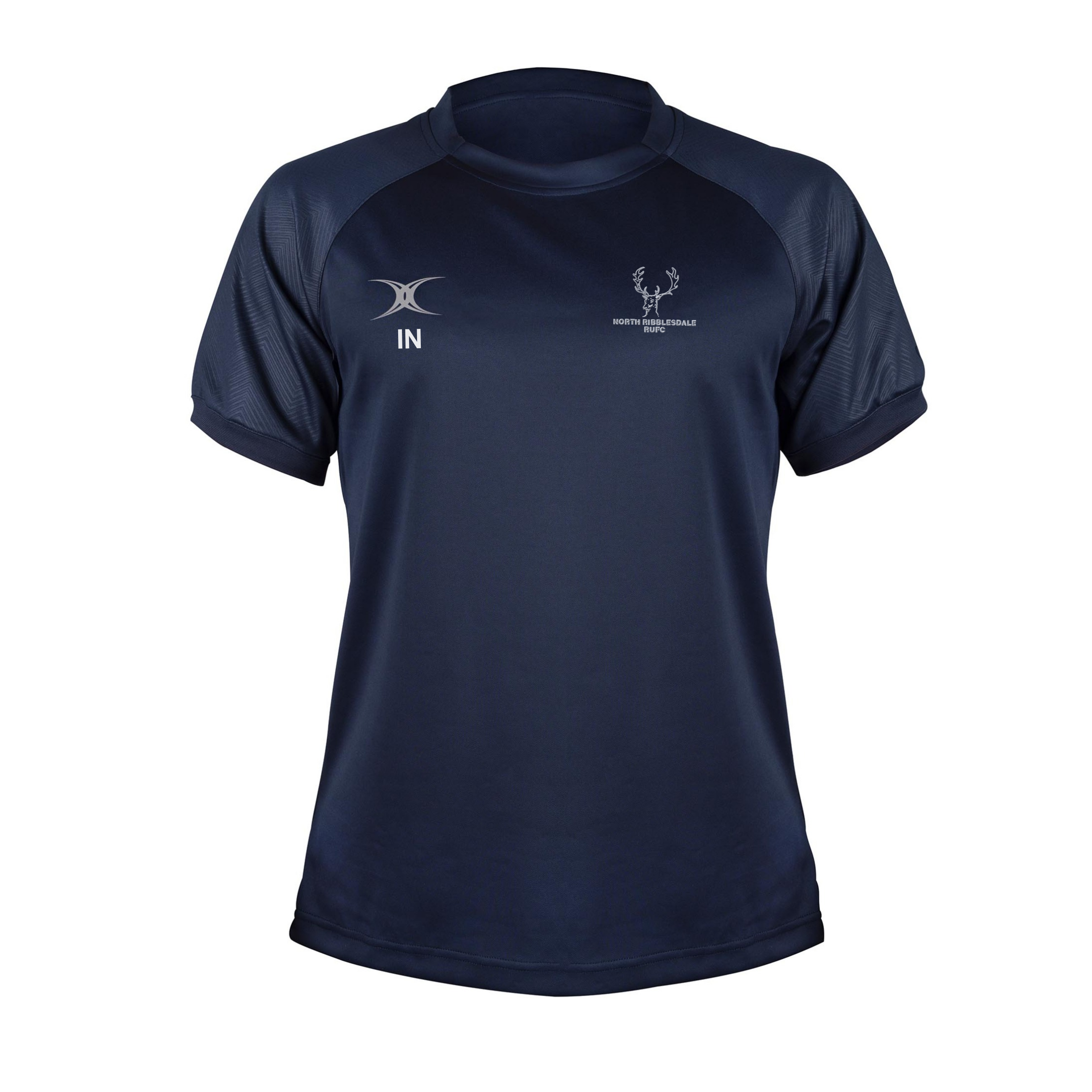 gilbert-rugby-north-ribblesdale-rfc-evo-t-shirt-manica-corta-senior-blu-navy image 1
