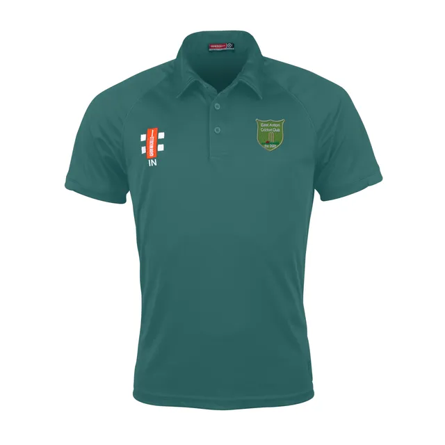 gray-nicolls-east-anton-cc-junior-polo-matrix-v2-manica-corta-verde image 1