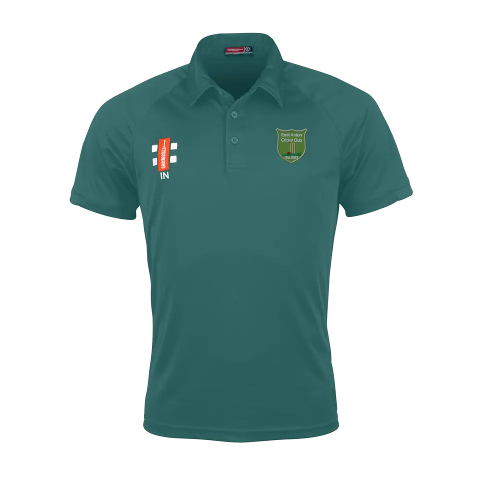 gray-nicolls-east-anton-cc-junior-polo-matrix-v2-manica-corta-verde image 1