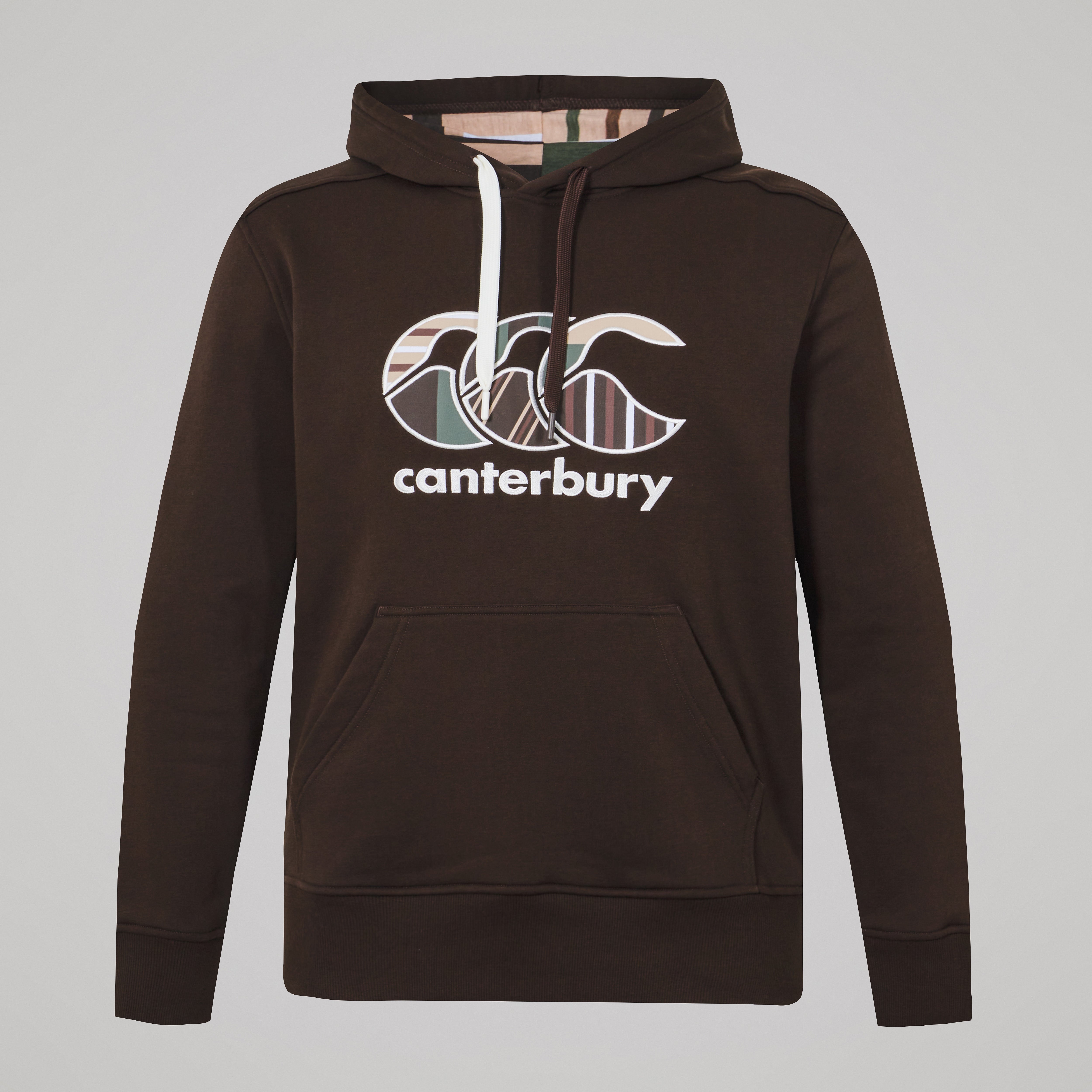 canterbury-uglies-hoodie-uomo-marrone-felpa-cappuccio-rugby image 1