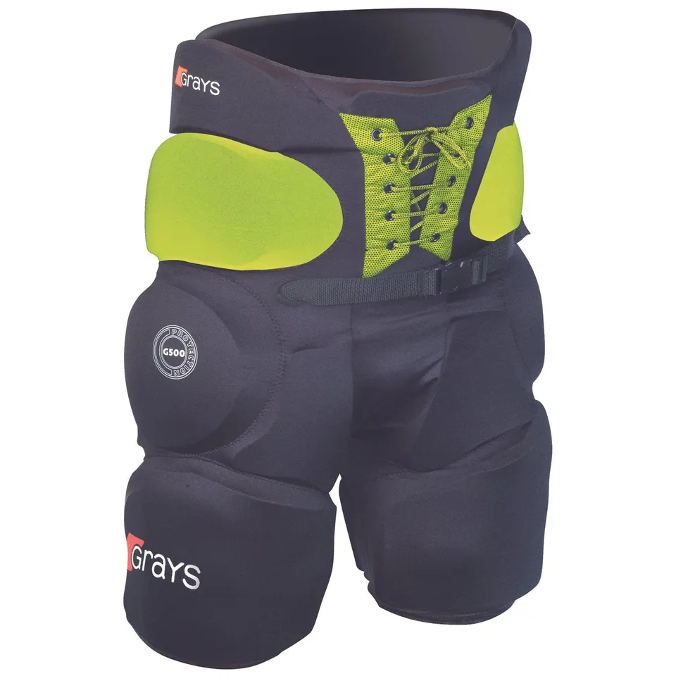 grays-nitro-500-pantaloncini-da-portiere-imbottiti-nero-giallo image 1