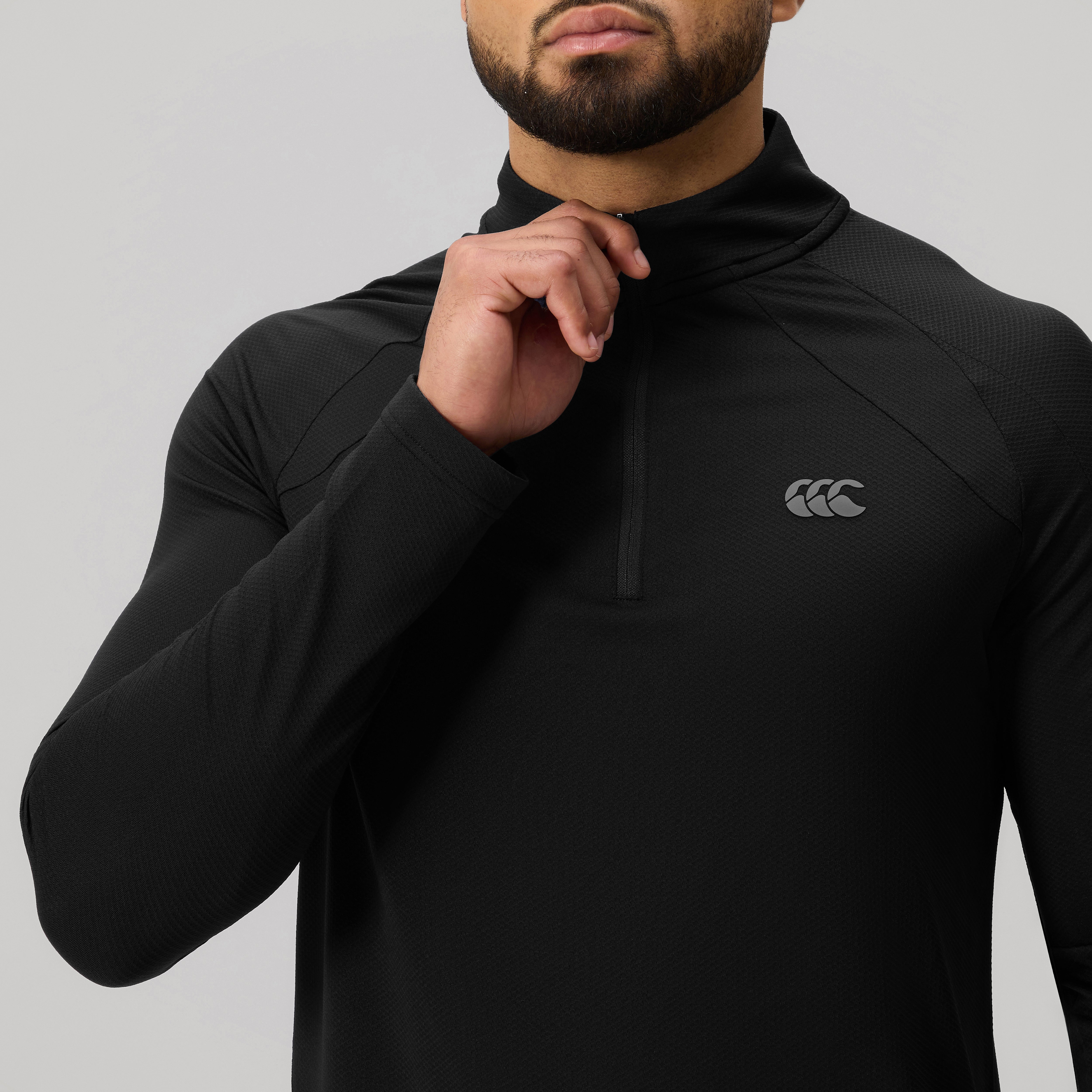 canterbury-tempo-quarter-zip-uomo-nero image 7