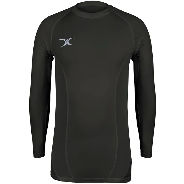 gilbert-rugby-atomic-x-ii-maglia-termica-baselayer-uomo-nero image 1