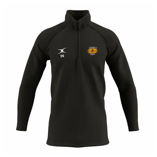 gilbert-rugby-bingham-rufc-gts-pile-1-4-zip-senior-nero image 1