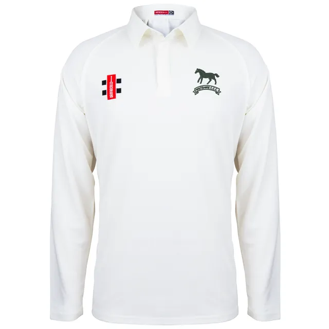 gray-nicolls-matrix-v2-maglia-l-s-junior-ivory-wiltshire-cricket image 1