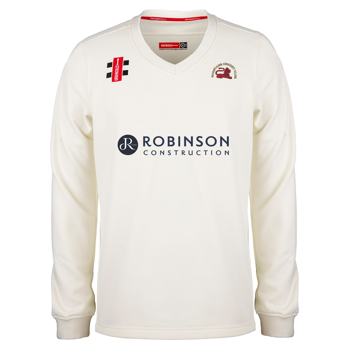 gray-nicolls-garstang-cc-junior-pro-performance-match-sweater-avorio image 1