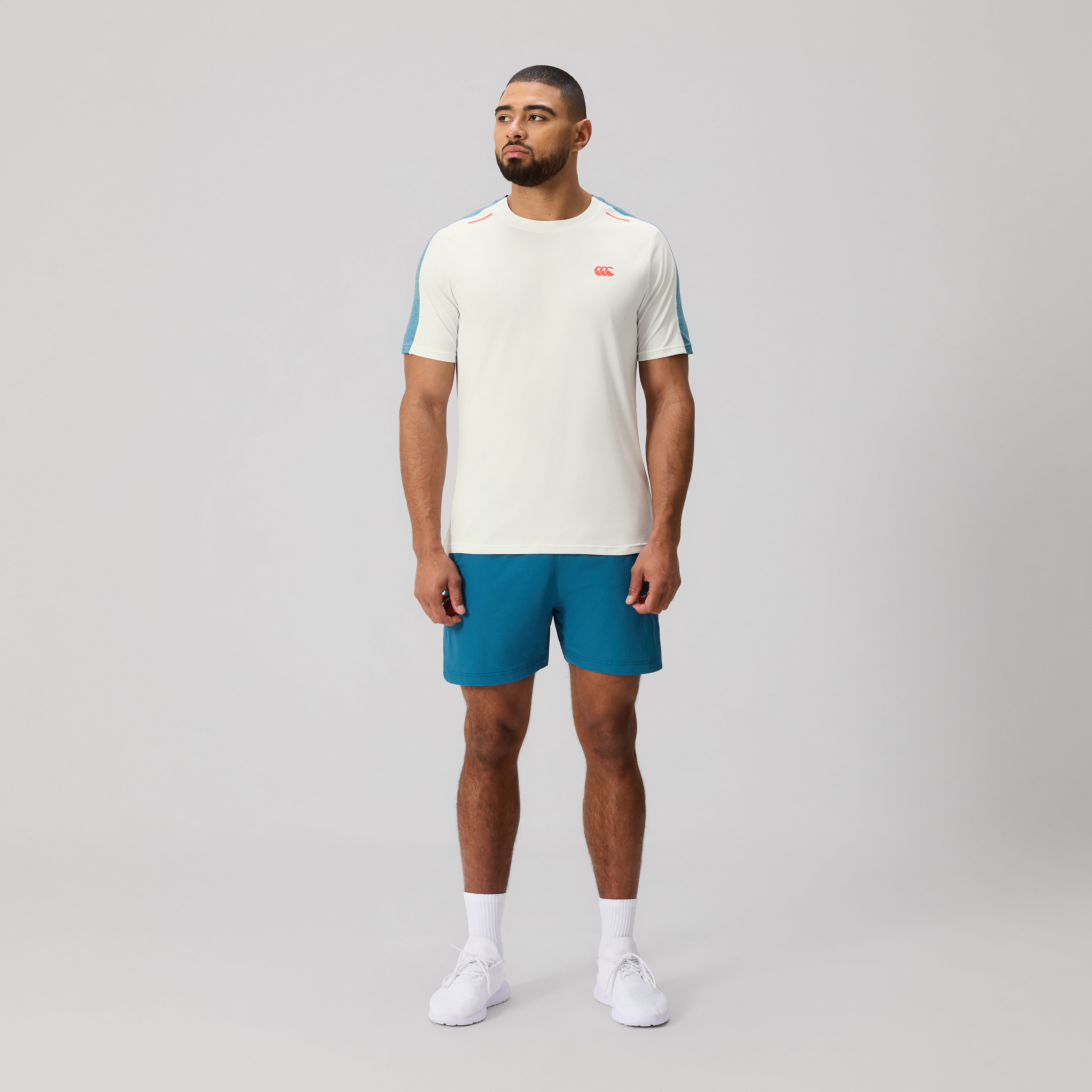 canterbury-tempo-t-shirt-allenamento-uomo-bianco-blu image 2