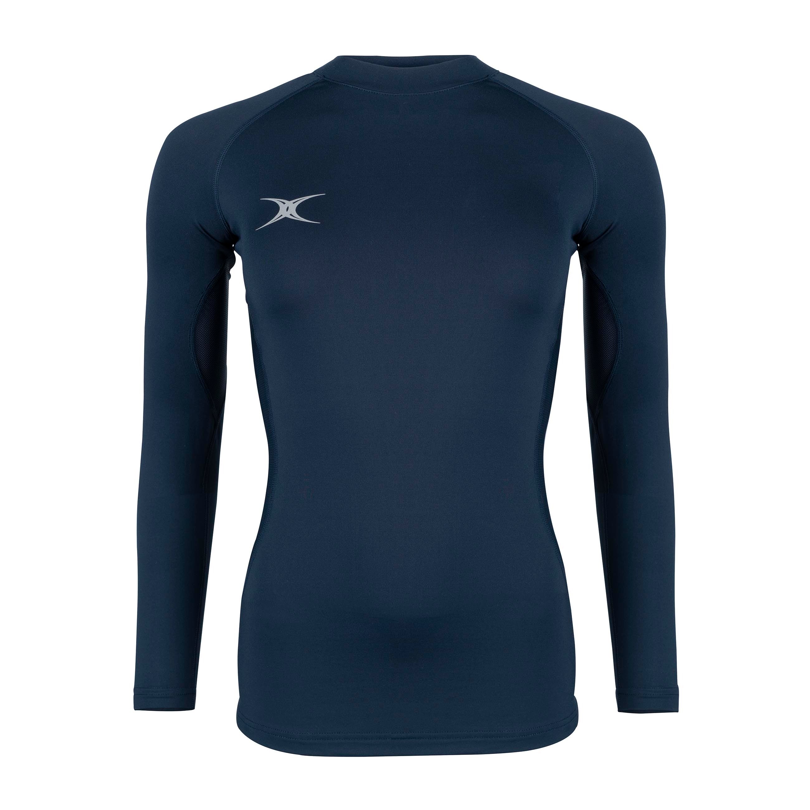 gilbert-rugby-atomic-ii-baselayer-top-termico-donna-nero image 2