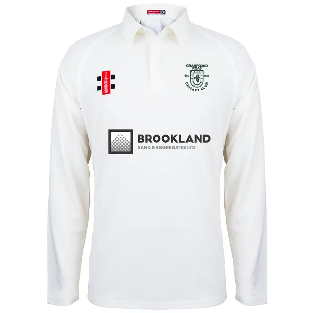 gray-nicolls-matrix-v2-maglia-cricket-manica-lunga-junior-avorio-grampound-road- image 1