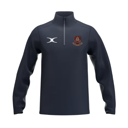 gilbert-rugby-southwell-rufc-atom-felpa-1-4-zip-junior-blu-navy image 1