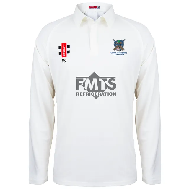 gray-nicolls-matrix-v2-maglia-cricket-manica-lunga-junior-copmanthorpe-cc-avorio image 1