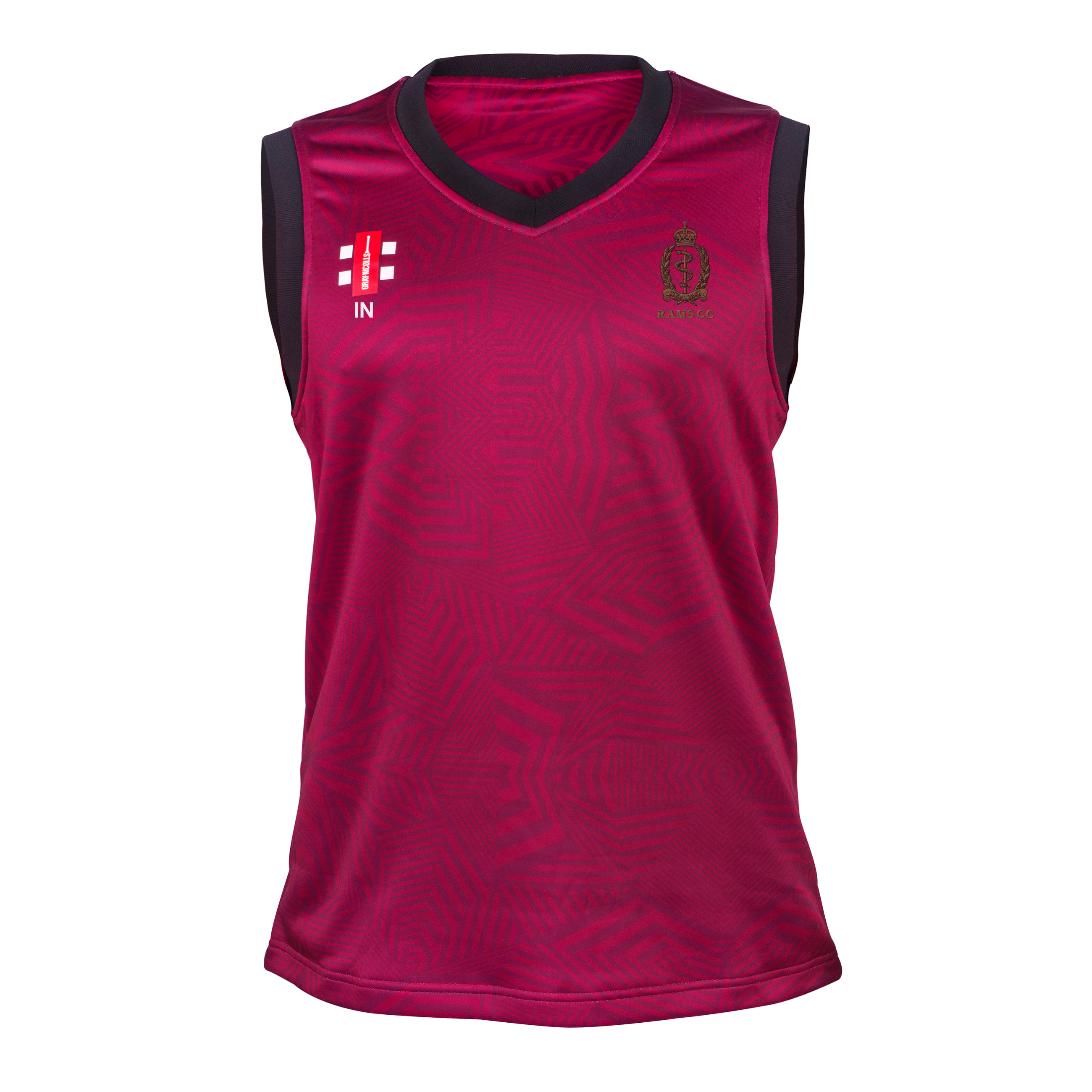 gray-nicolls-royal-army-medical-services-gilet-pro-t20-slipover-senior-bordeaux image 1